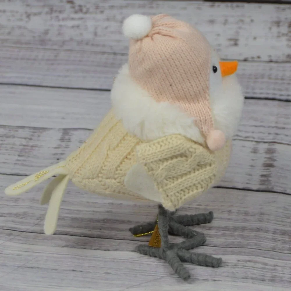 GEZELLIG 2024 Target Wondersop Featherly Friends Felt Bird Christmas Pink Fur